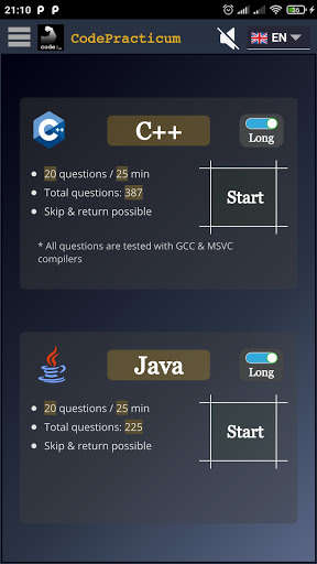 Run android online APK CodePracticum - programming quiz/test [C++, Java] from MyAndroid or emulate CodePracticum - programming quiz/test [C++, Java] using MyAndroid